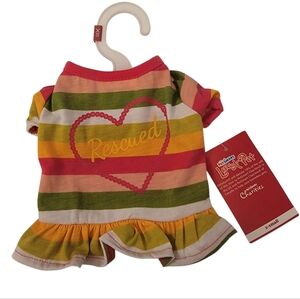 💗 Nwt RESCUED Adorable Dog Shirt Dress Size XS